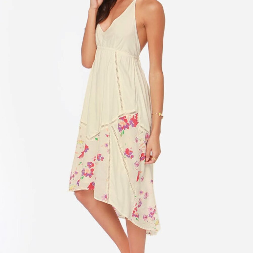 O’Neill Halter Hi-lo Open Back Summer Dress SMALL